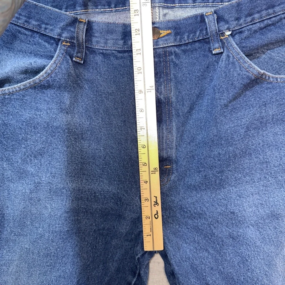 Rustler Mens Regular Fit Straight Leg Blue Denim Jeans 38x30 87619PW Medium Wash